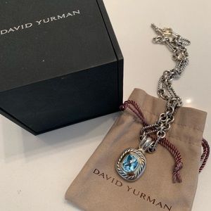 David Yurman Topaz pendant and necklace!